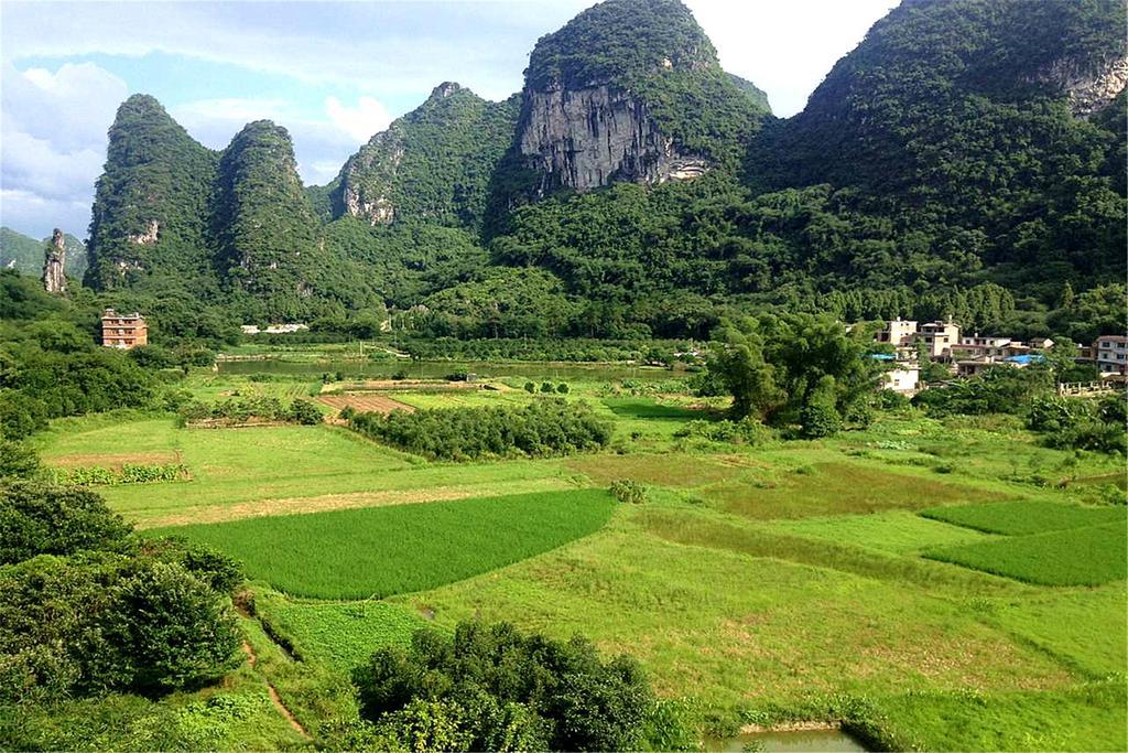 Hotel Yangshuo Peaceful Valley Retreat Exterior foto